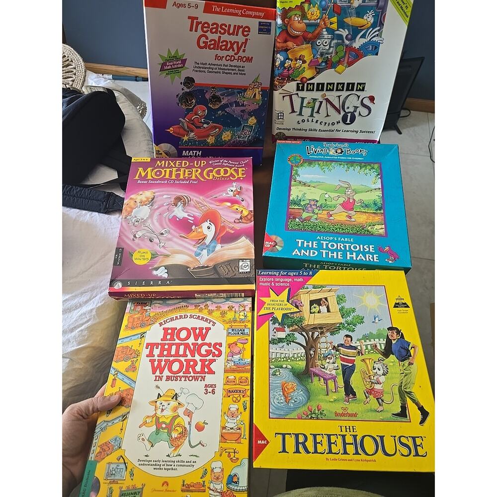 Lot of 6 Vintage Movie Prop Development‎ Children's PC Boxes Only No Games!